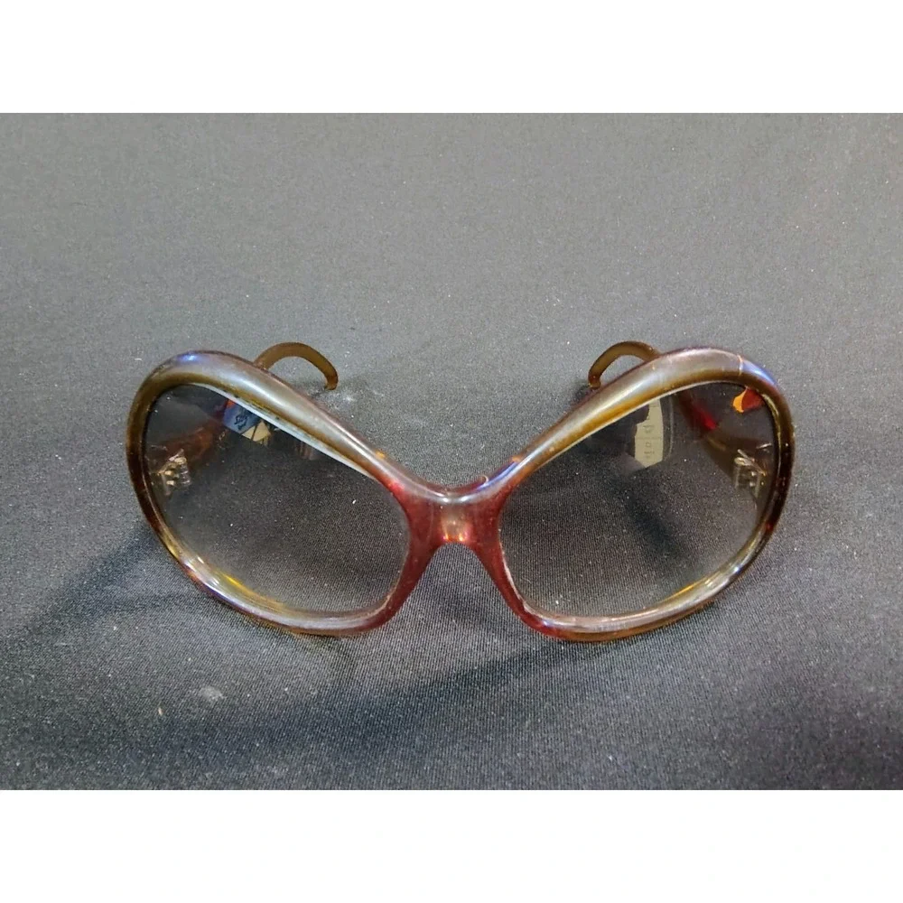 Vintage French Sunglasses 1960s 1970s Tortoise‎ Shell Made In France With Case